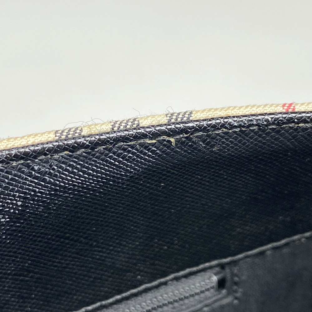 Burberry Check Pattern Canvas Bucket Tote Shoulde… - image 5